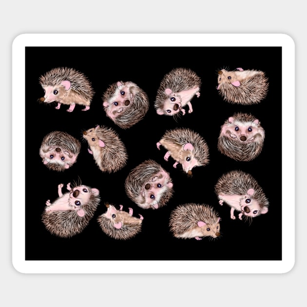 Hedgehogs Sticker by theerraticmind